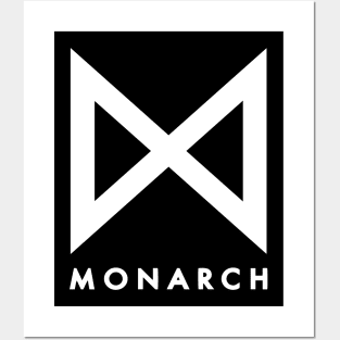 Monarch legacy of monster black and white logo Posters and Art